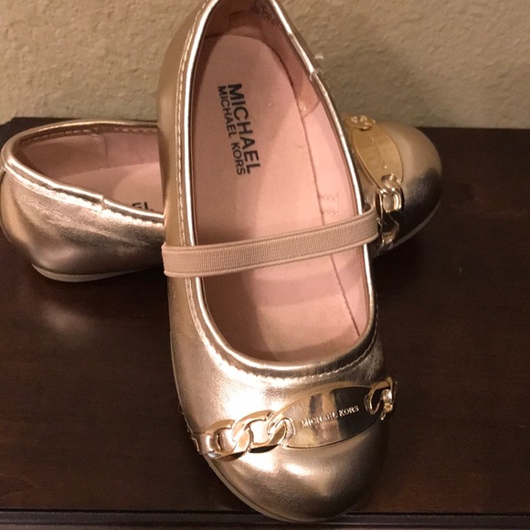 Michael Kors gold flats - Picture 2 of 4